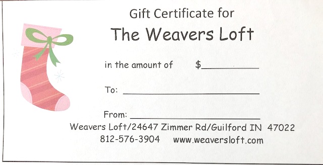 Gift Certificate for Christmas
